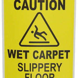 Disposable Caution Sign