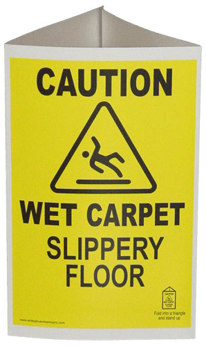 Disposable Caution Sign